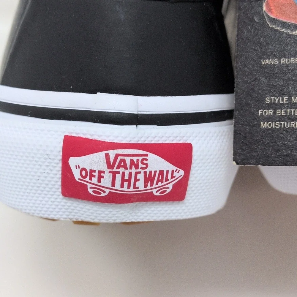 VANS MTE 360 NEW Kids Ankle Boots US 3 Black/White Check Slip-On Lined Skater